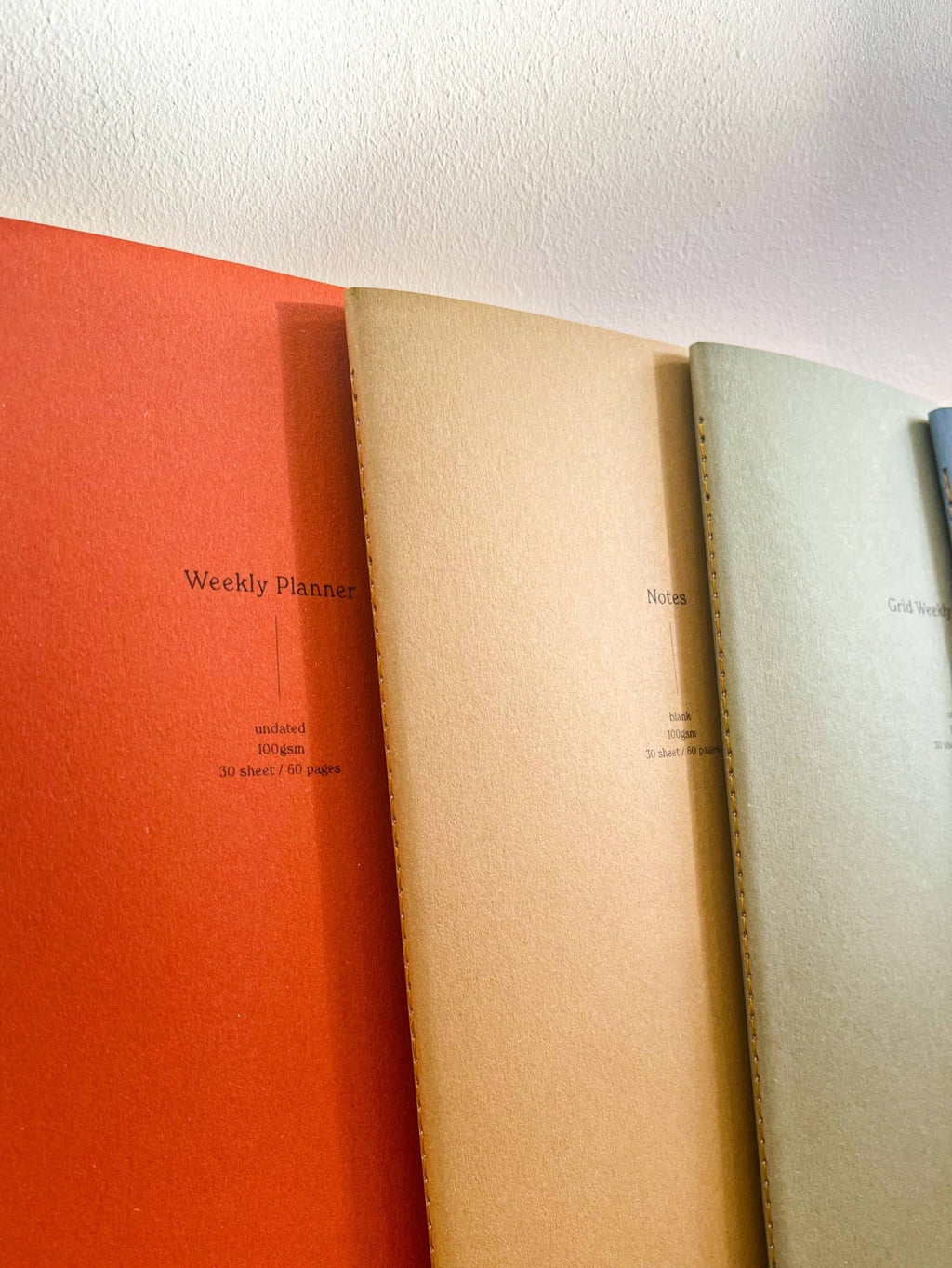 Grid Weekly Planner Notebook - Pale Green - All Good Things