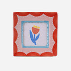 Hand-painted Ceramic Photo Frame | Red Scallop - All Good Things