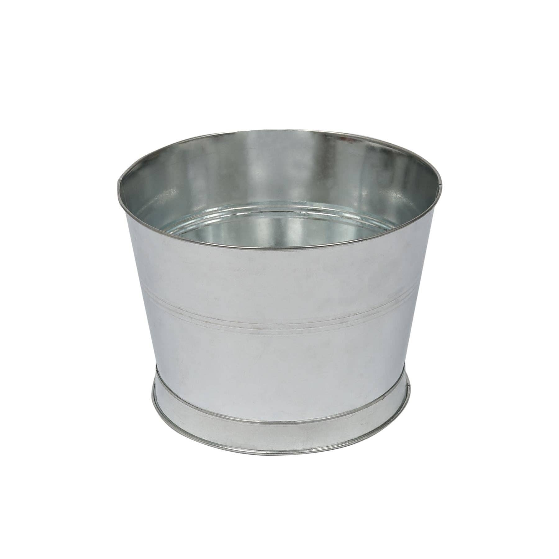 Handmade Galvanized Iron Ice Bucket - 26.5cm - By Rink Drink: Silver - All Good Things