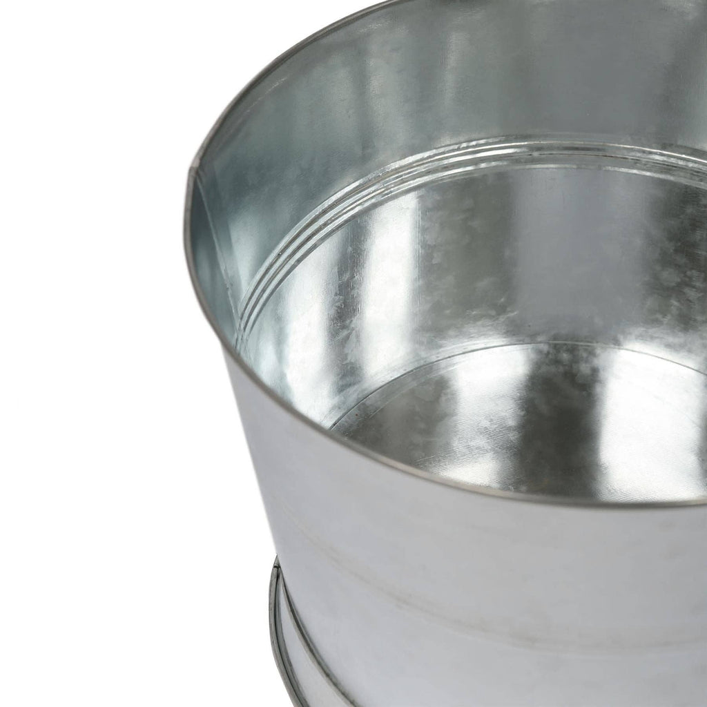 Handmade Galvanized Iron Ice Bucket - 26.5cm - By Rink Drink: Silver - All Good Things