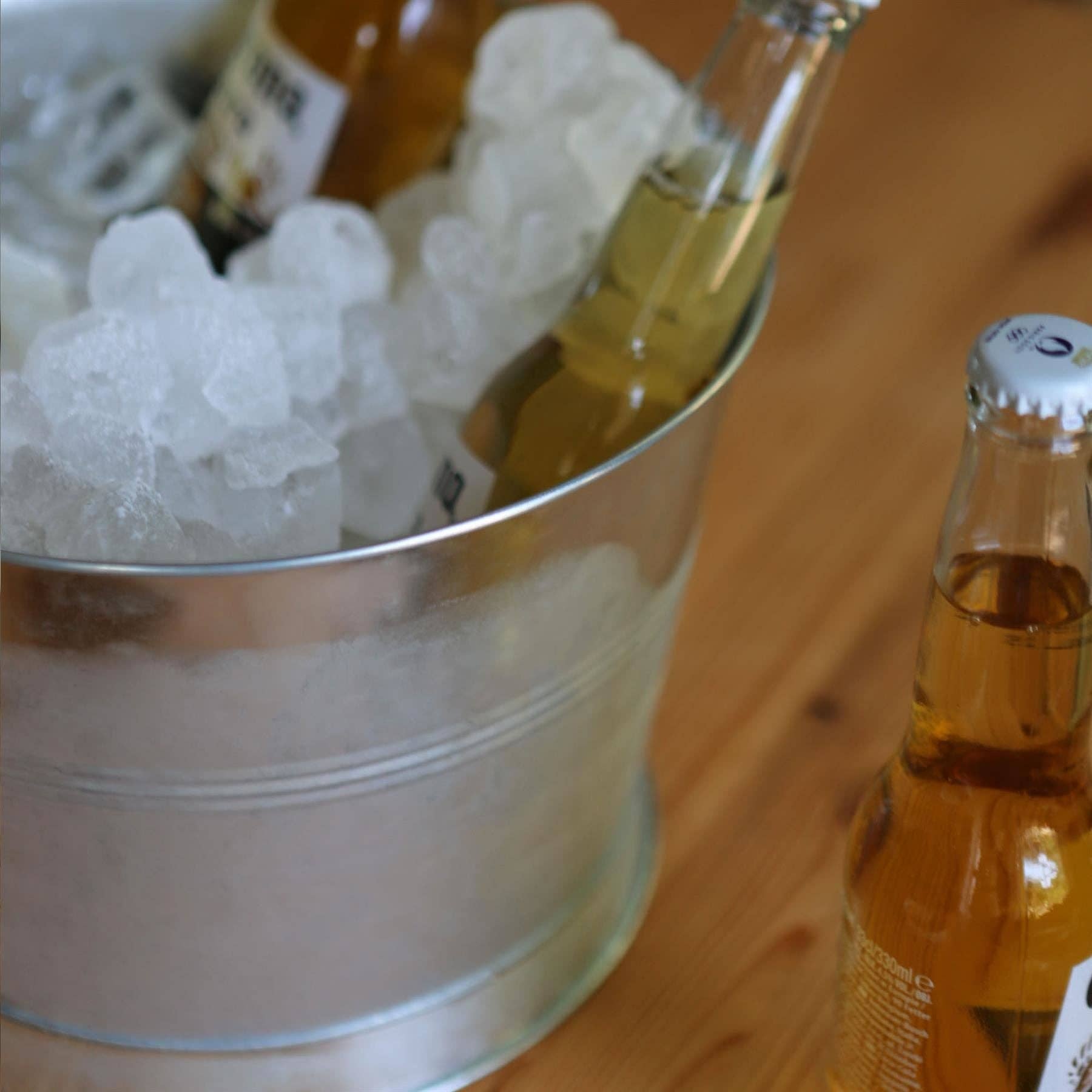 Handmade Galvanized Iron Ice Bucket - 26.5cm - By Rink Drink: Silver - All Good Things