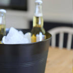 Handmade Galvanized Iron Ice Bucket - 26.5cm - By Rink Drink: Silver - All Good Things