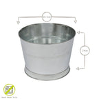 Handmade Galvanized Iron Ice Bucket - 26.5cm - By Rink Drink: Silver - All Good Things