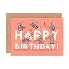 Happy Birthday Rabbits Greeting Card | Rabbit Birthday Card - All Good Things