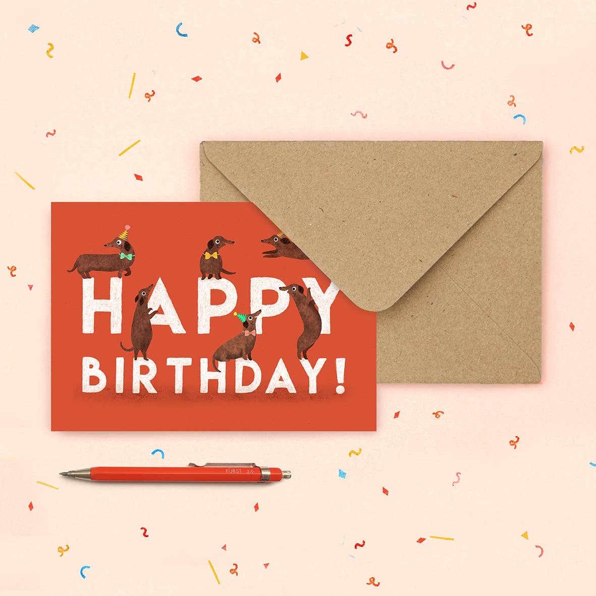 Happy Birthday Sausage Dog Birthday Card - All Good Things