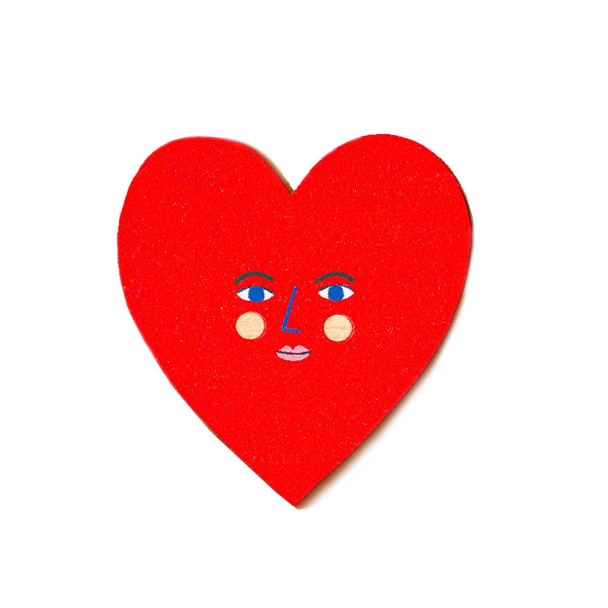 Heart Printed Wooden Fridge Magnet - All Good Things