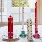 Holly Christmas Pillar Advent Candles | Christmas Countdown | - All Good Things