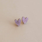I Heart You Stud Earrings | Lilac Marble - All Good Things