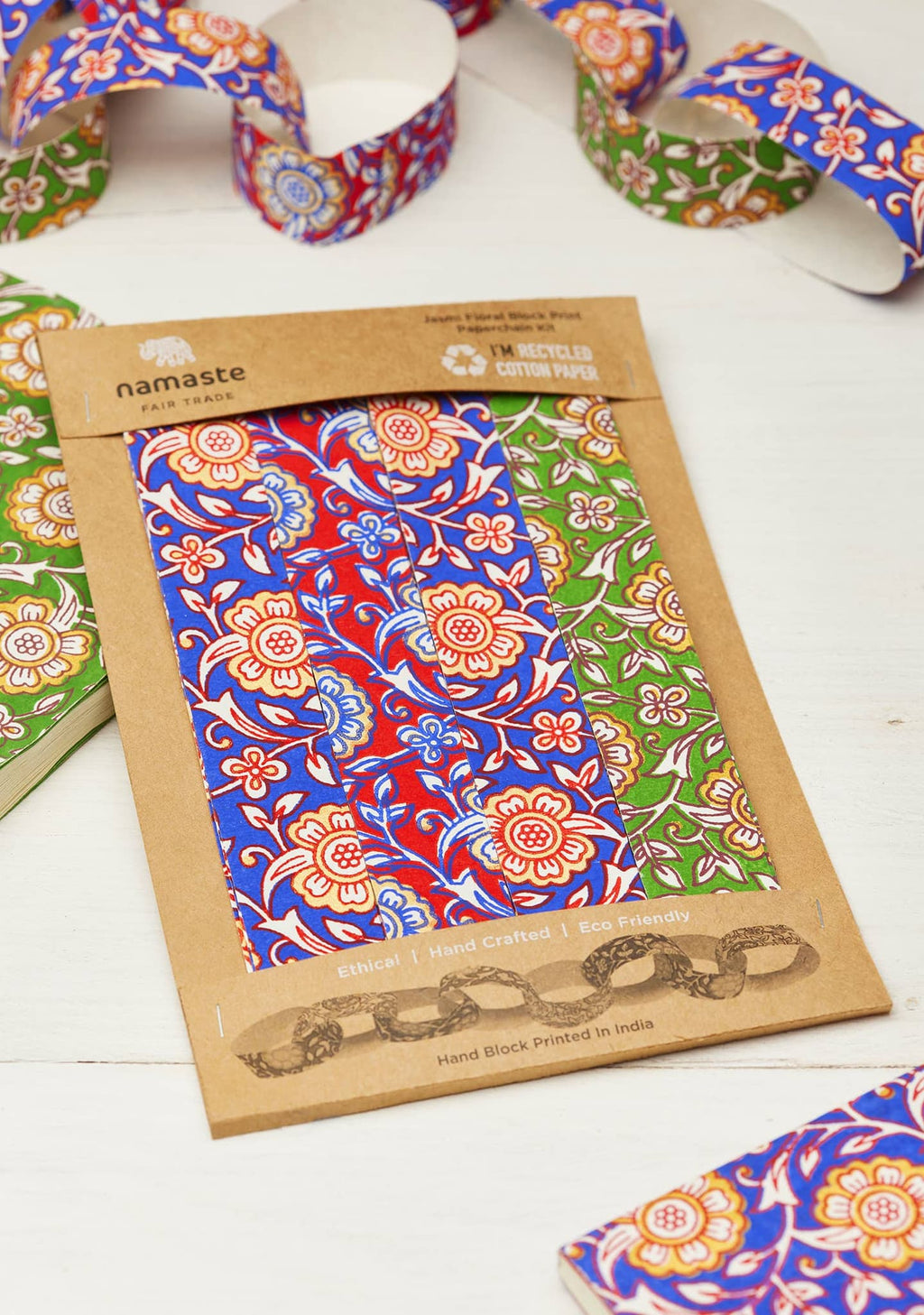 Jasmi Floral Block Print Paperchain Kit - All Good Things