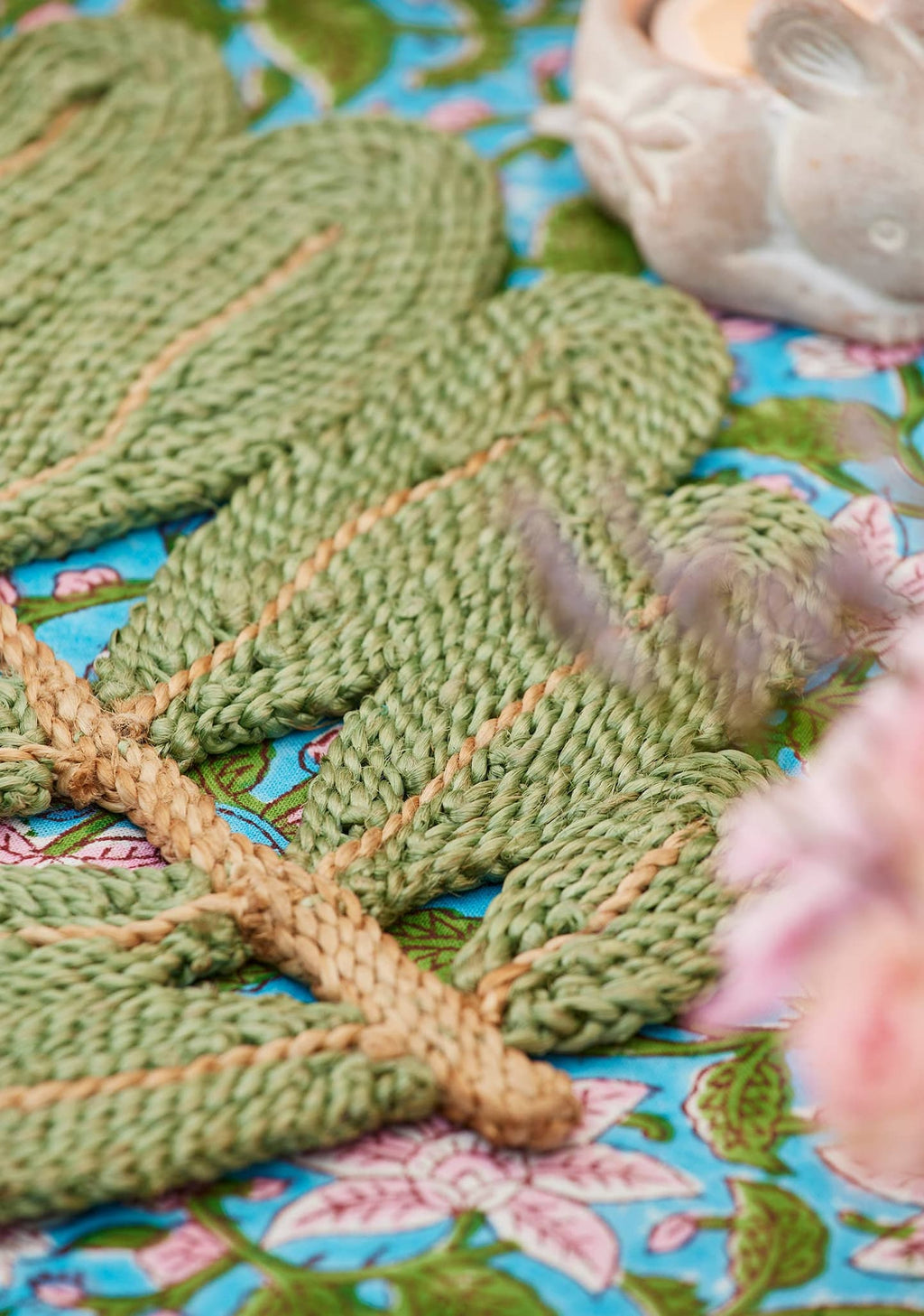 Jute Leaf Placemat Table Centre - All Good Things