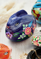 Kashmiri Floral Bunny Handpainted Easter Gift Box - All Good Things