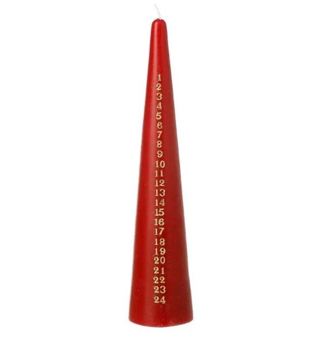 Large Red Advent Candle - All Good Things