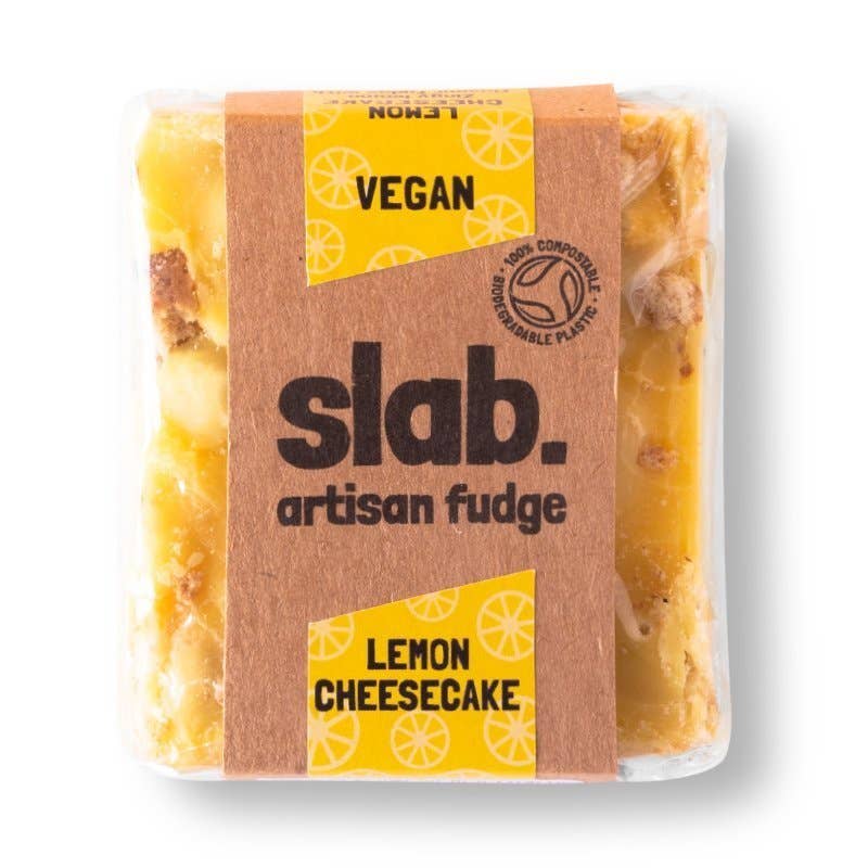 Lemon Cheesecake Fudge Slab - Vegan - All Good Things