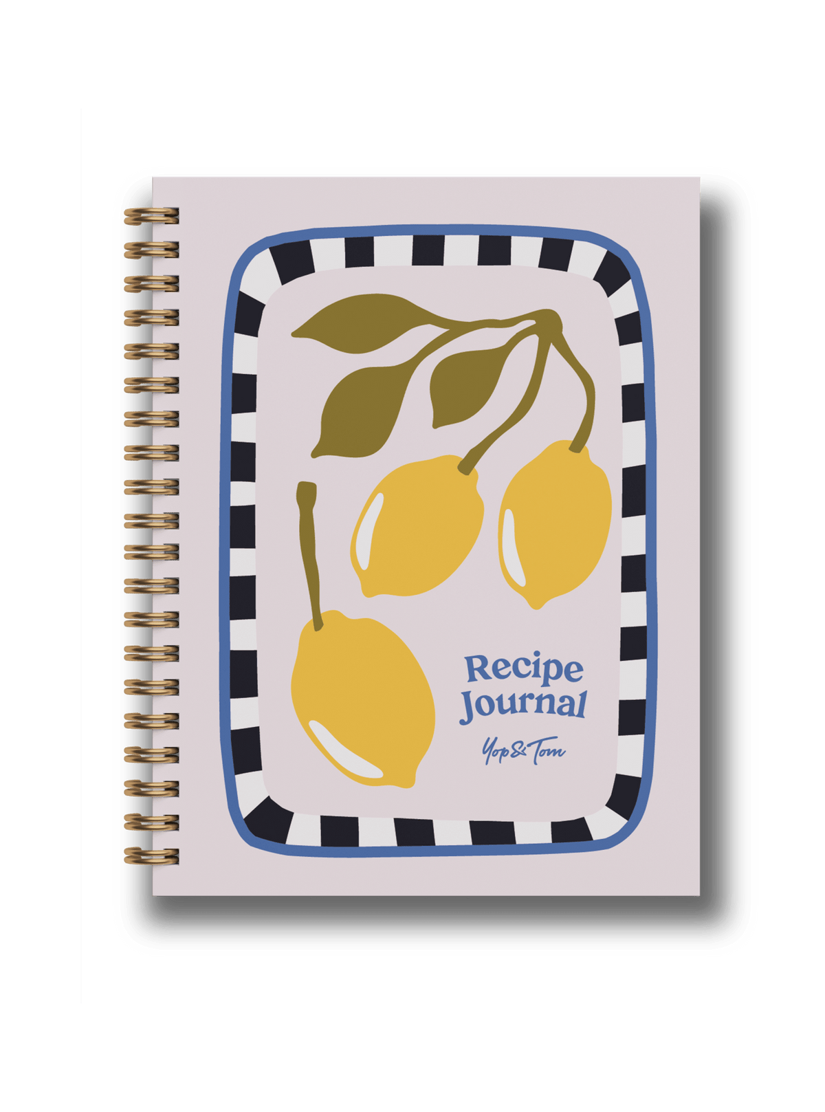 Lemon Recipe Journal | A5 Spiral Hardcover Recipe Book - All Good Things