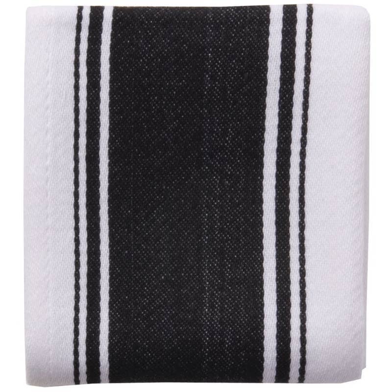 Love Colour Striped Tea Towel - True Black - All Good Things