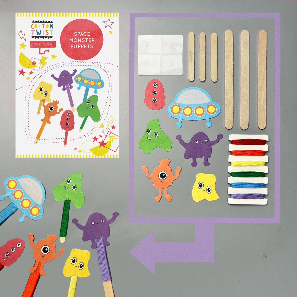 Make Your Own Space Monster Puppets - All Good Things