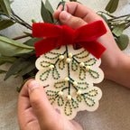 Make Your Own Stitched Mistletoe Decoration - All Good Things