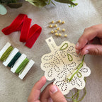 Make Your Own Stitched Mistletoe Decoration - All Good Things