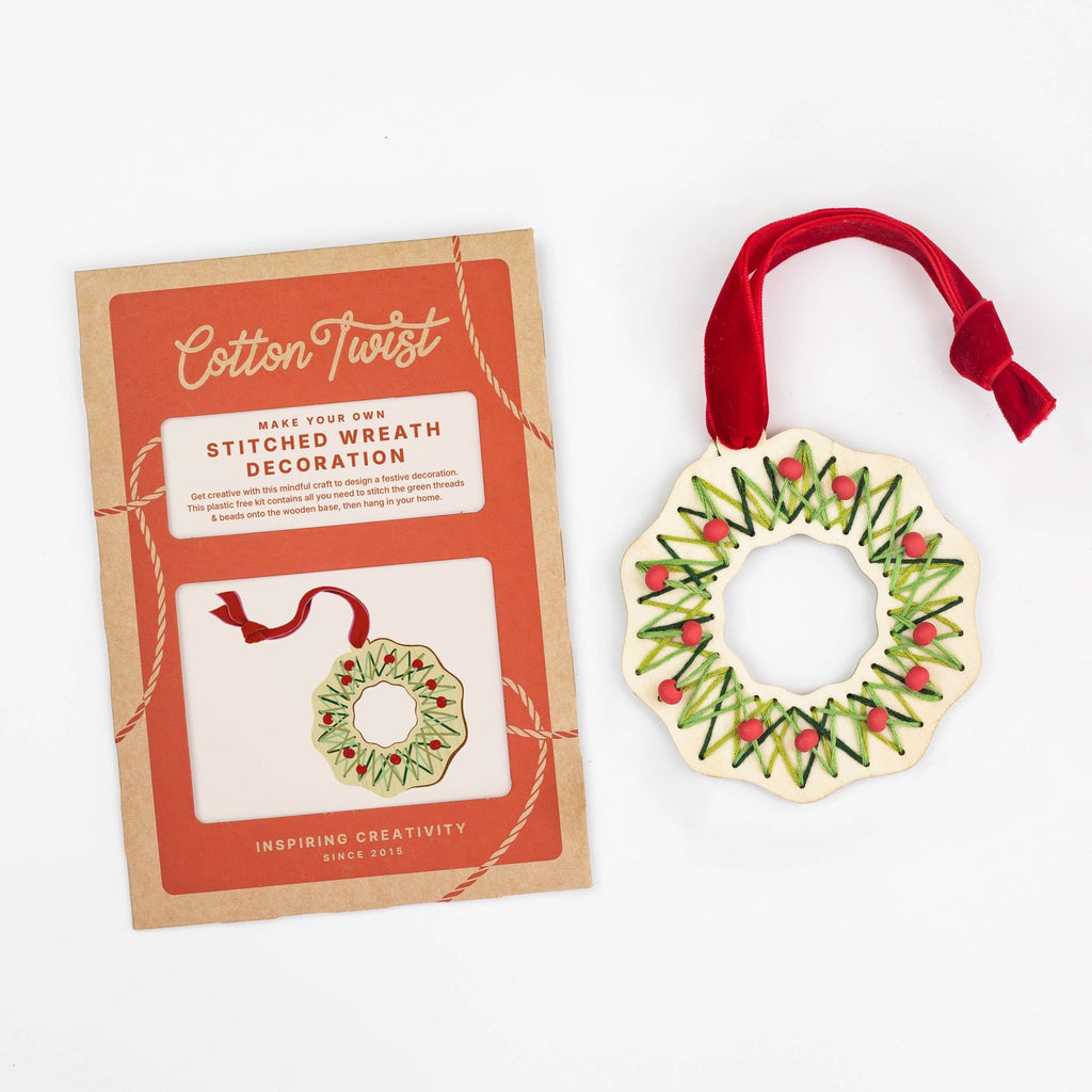 Make Your Own Stitched Wreath Decoration - All Good Things