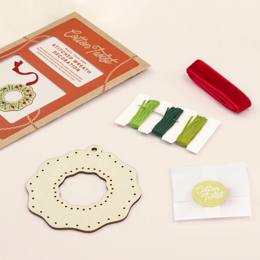 Make Your Own Stitched Wreath Decoration - All Good Things