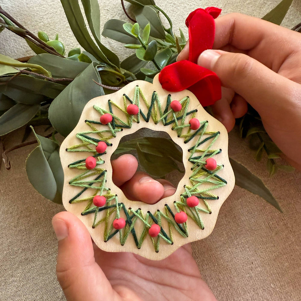 Make Your Own Stitched Wreath Decoration - All Good Things