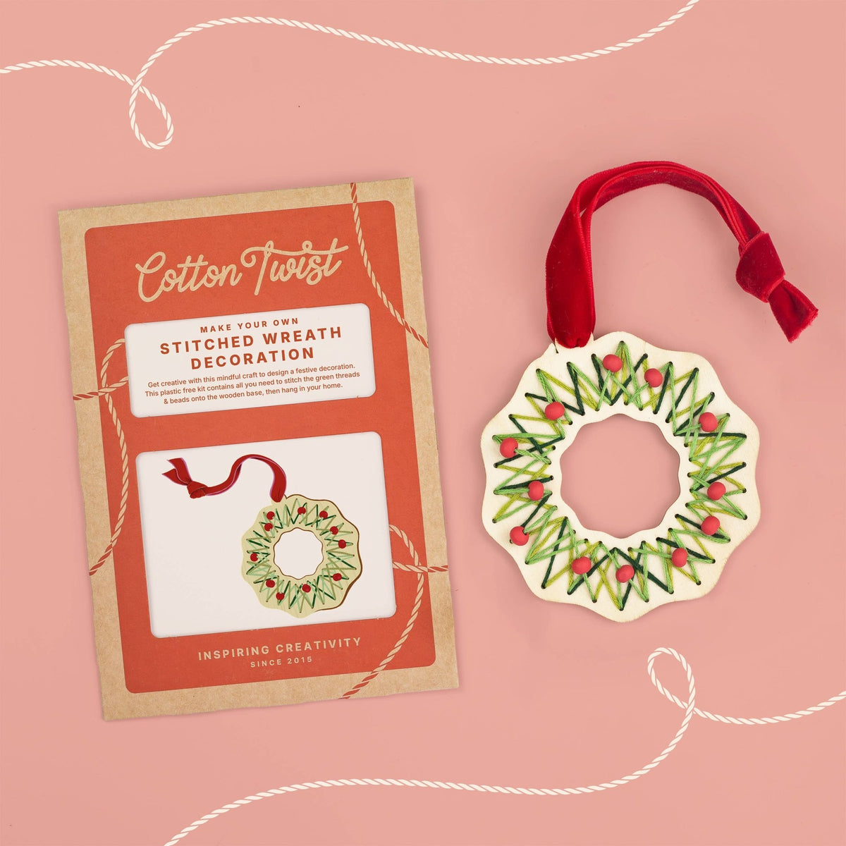 Make Your Own Stitched Wreath Decoration - All Good Things