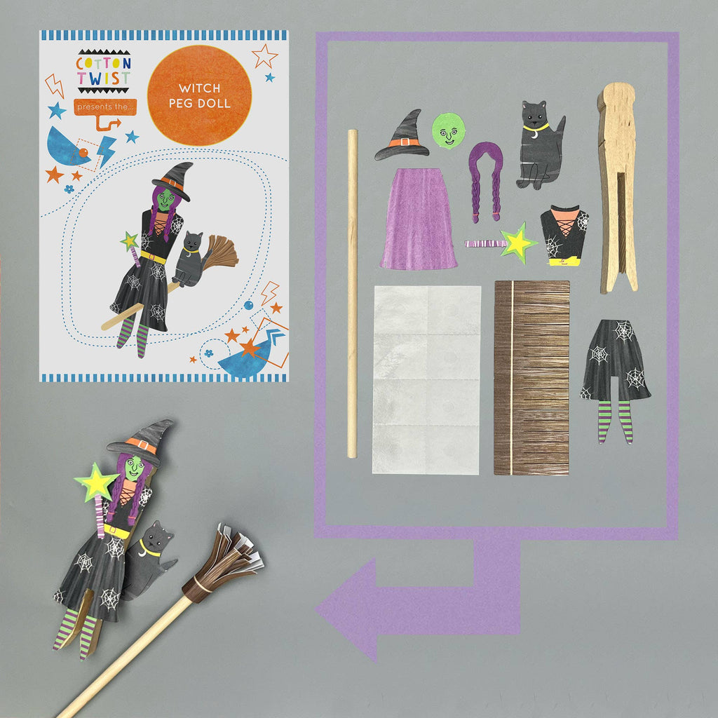 Make Your Own Witch Peg Doll - All Good Things