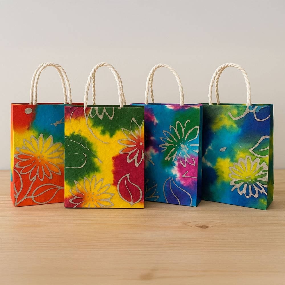 Mulberry Paper Gift Bag, 15x19x5.5cm, Single: Assorted Luxe Pattern - All Good Things