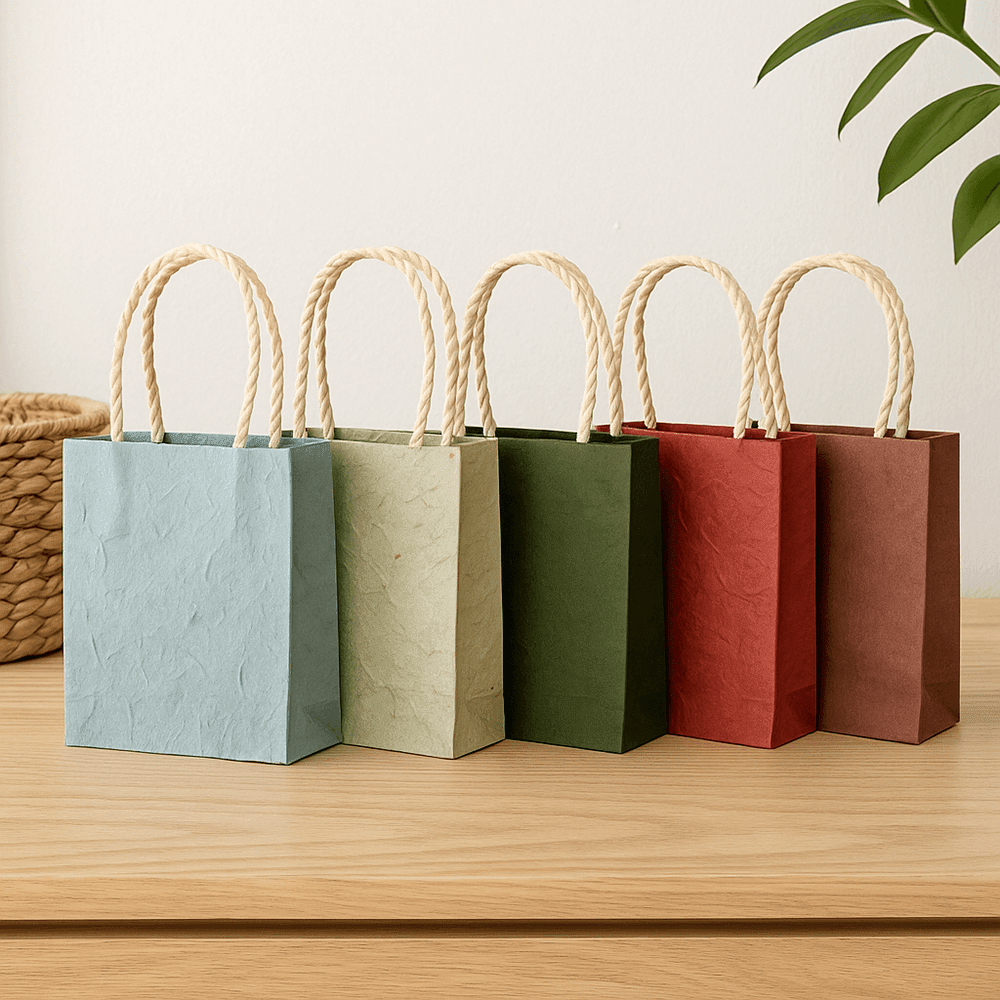 Mulberry Paper Gift Bag, 15x19x5.5cm, Single: Assorted Luxe Pattern - All Good Things