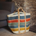 Multi Colour Stripe Basket In Two Sizes: Small - All Good Things