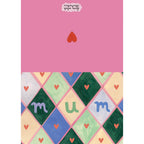 'MUM' Hearts and Chequered Card - All Good Things