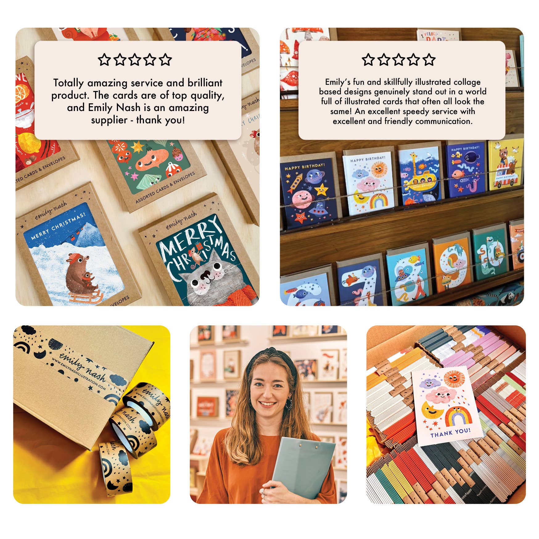 Music Faces Birthday Card | Music Themed Greeting Card - All Good Things