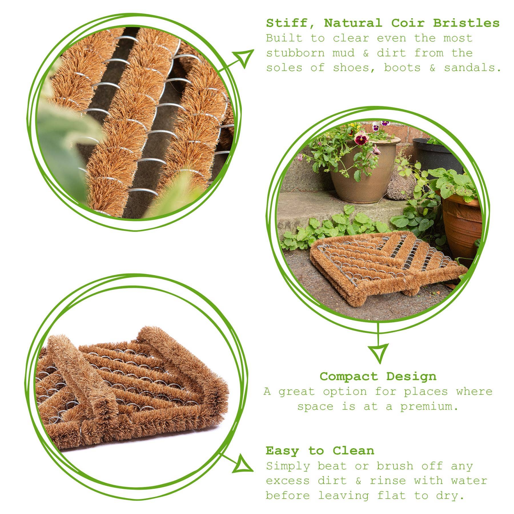 Natural Coir Scraper Door Mat - All Good Things