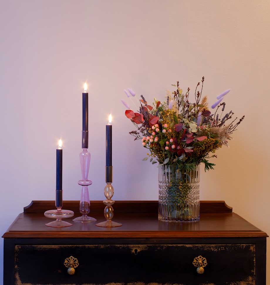 Navy 8 inch Dinner Candles x 20 - All Good Things