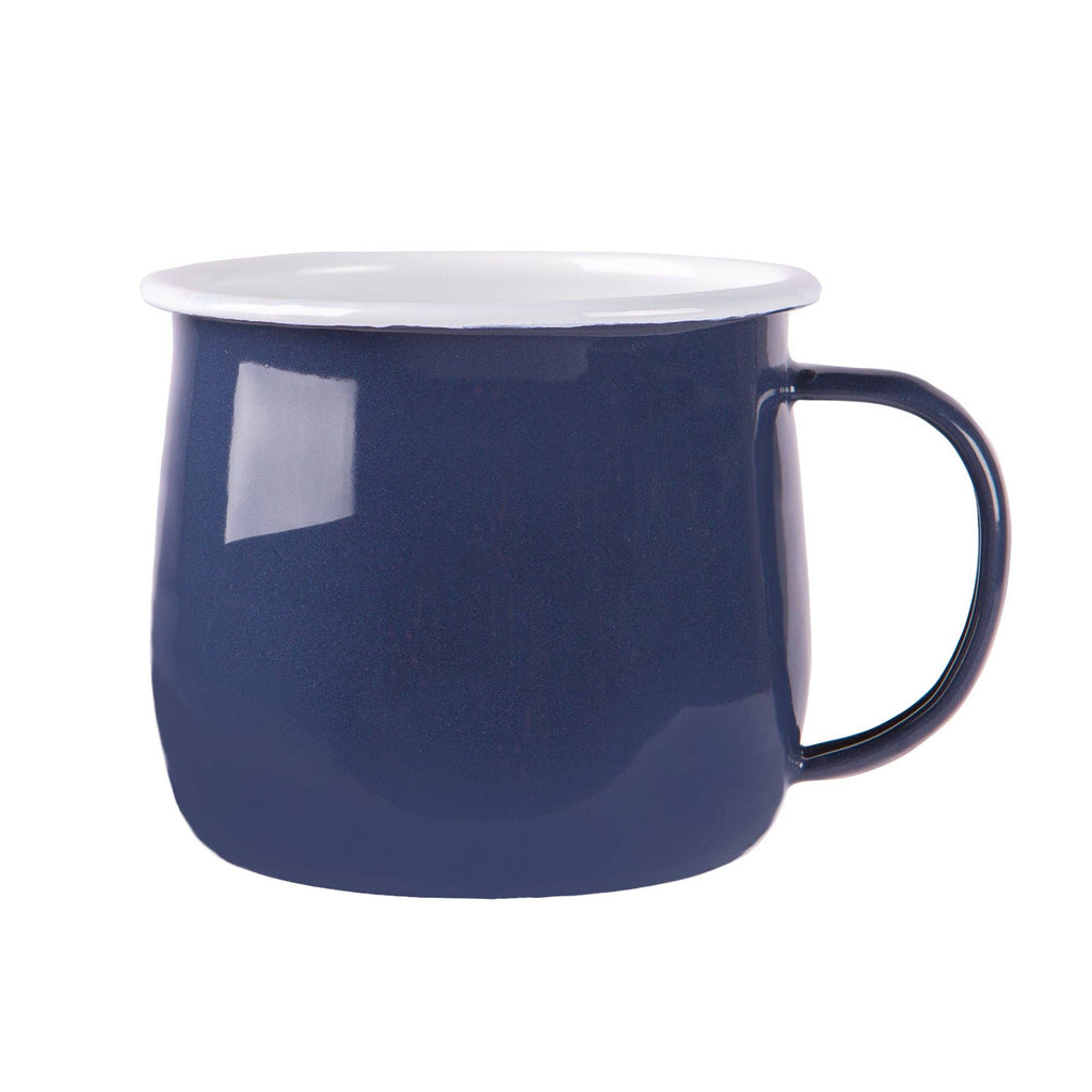 Navy Enamel Belly Mug - All Good Things