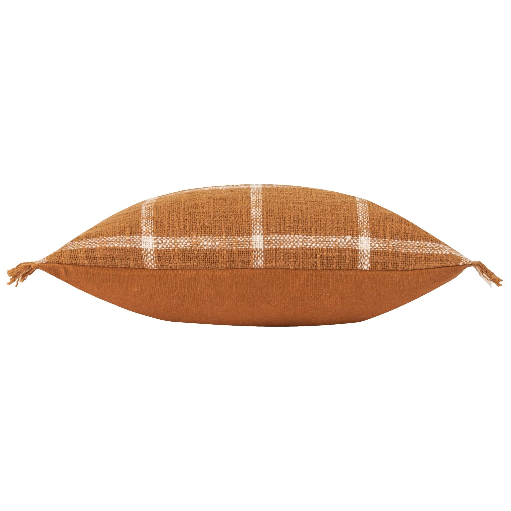 Orange Check Beni Cushion - All Good Things