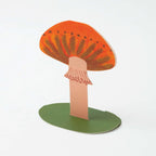 Orange Frilly Mushroom Stand - Up Card - All Good Things