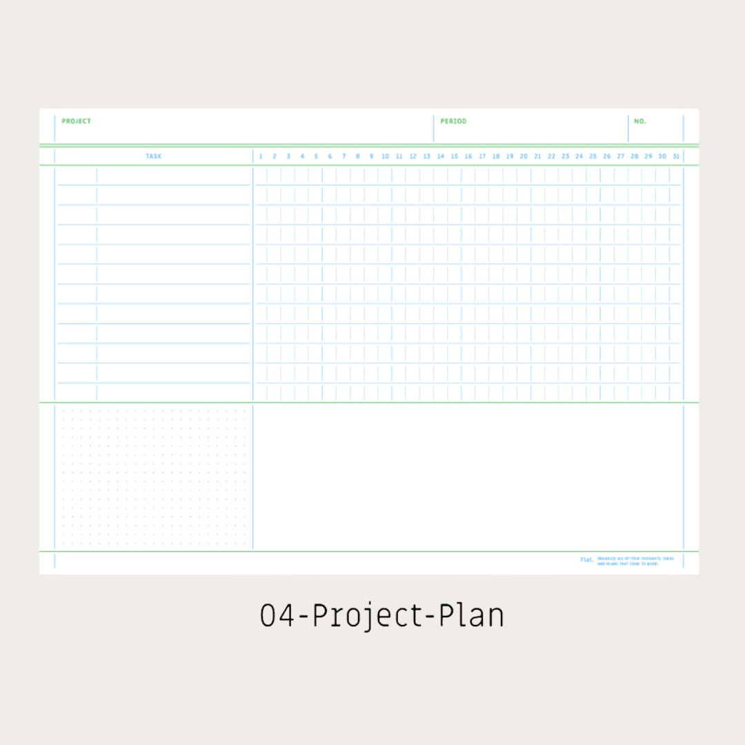 Paperian Flat Notepad [A4]: A4 / Project Plan - All Good Things