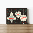 Peace Love Joy Metal Sign – Vintage Christmas Ornament: 6x8inch - All Good Things