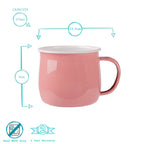 Pink Enamel Belly Mug - All Good Things