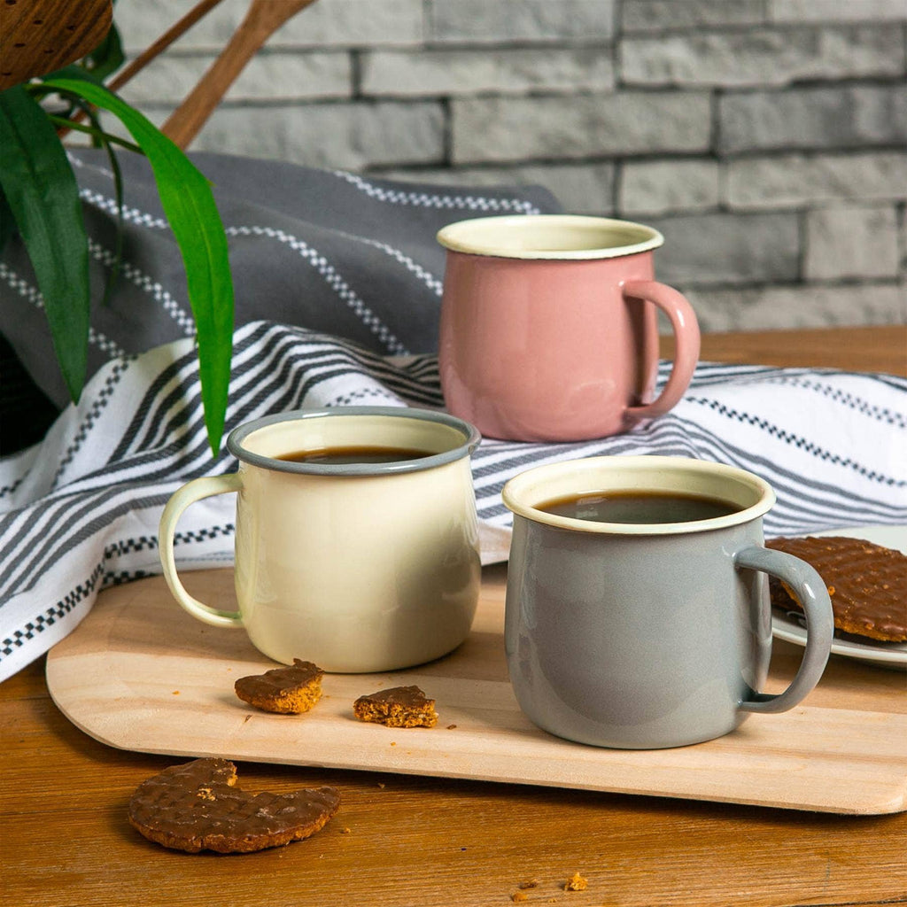 Pink Enamel Belly Mug - All Good Things