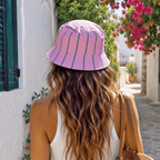 Pink & Green Striped Bucket Hat - All Good Things