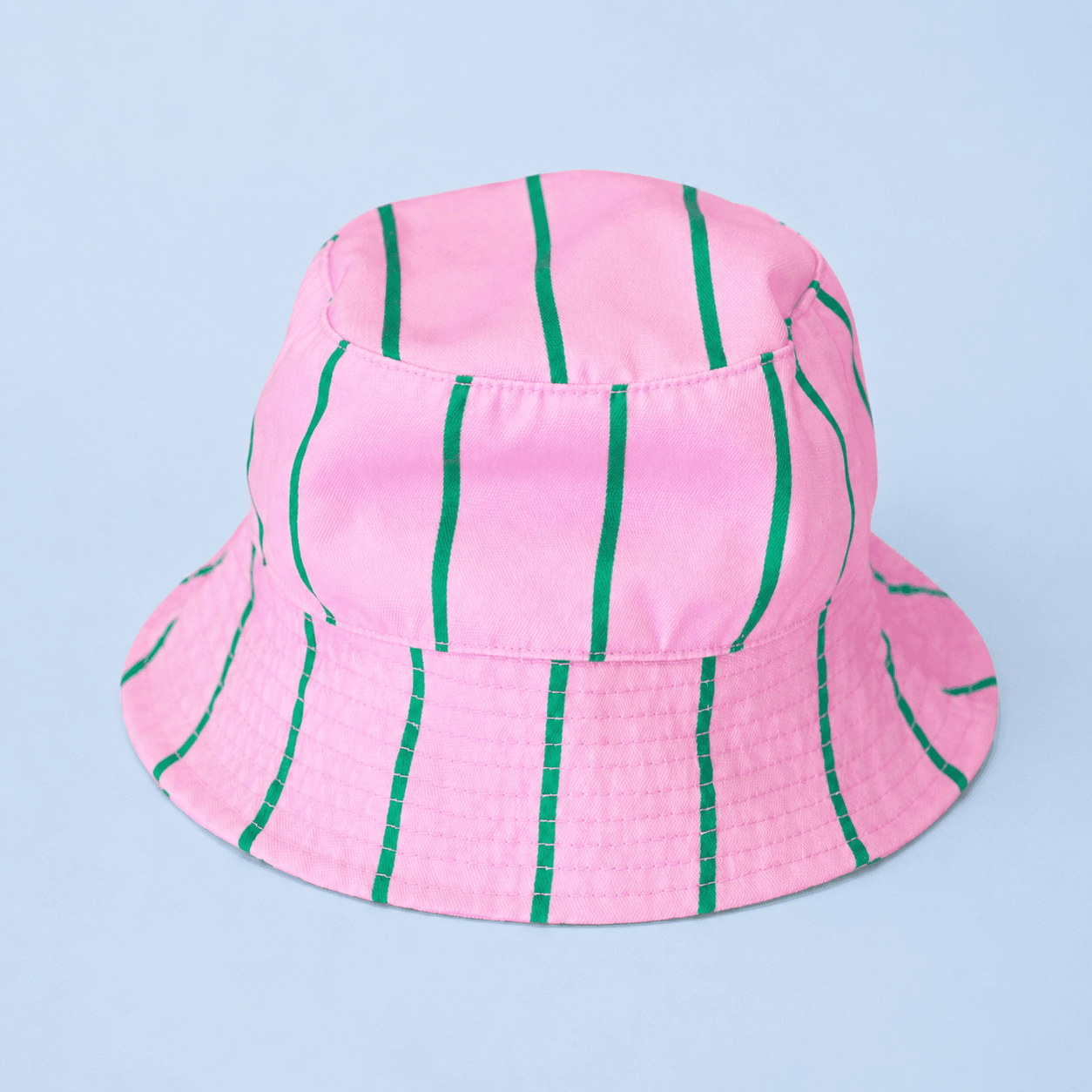 Pink & Green Striped Bucket Hat - All Good Things