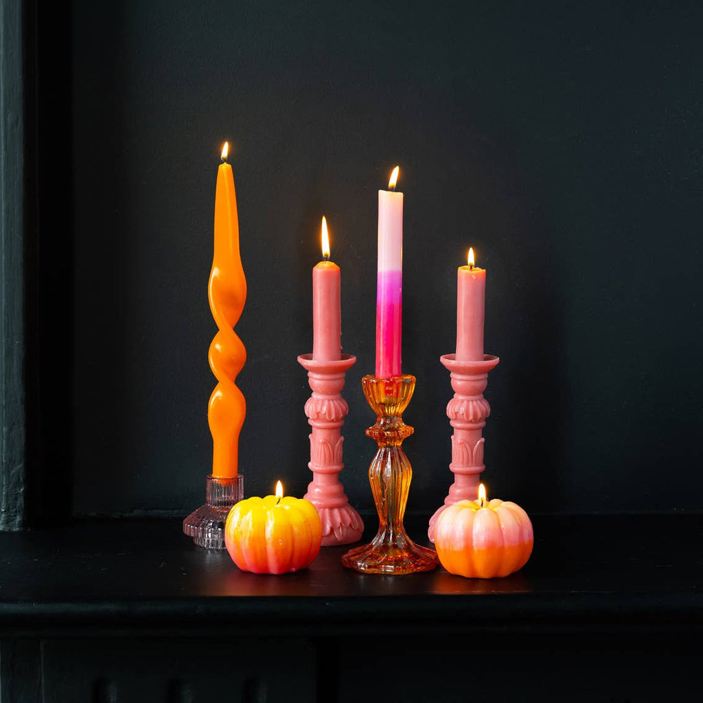 Pink Halloween Pumpkin Candle | Halloween Decor | - All Good Things