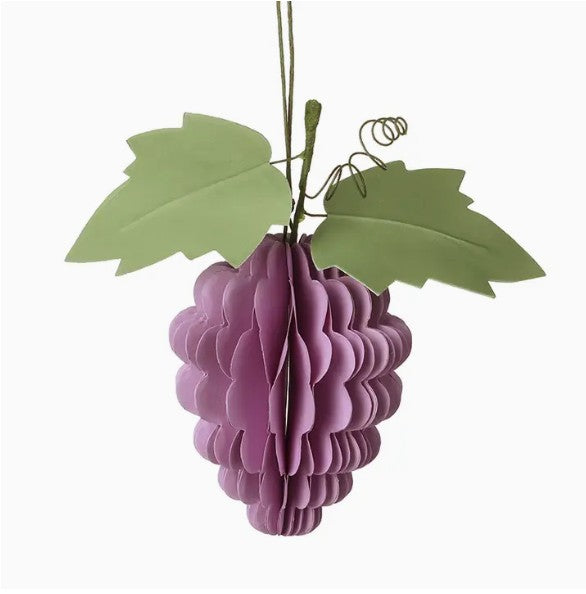 Purple Paper Grapes Bauble Decoration