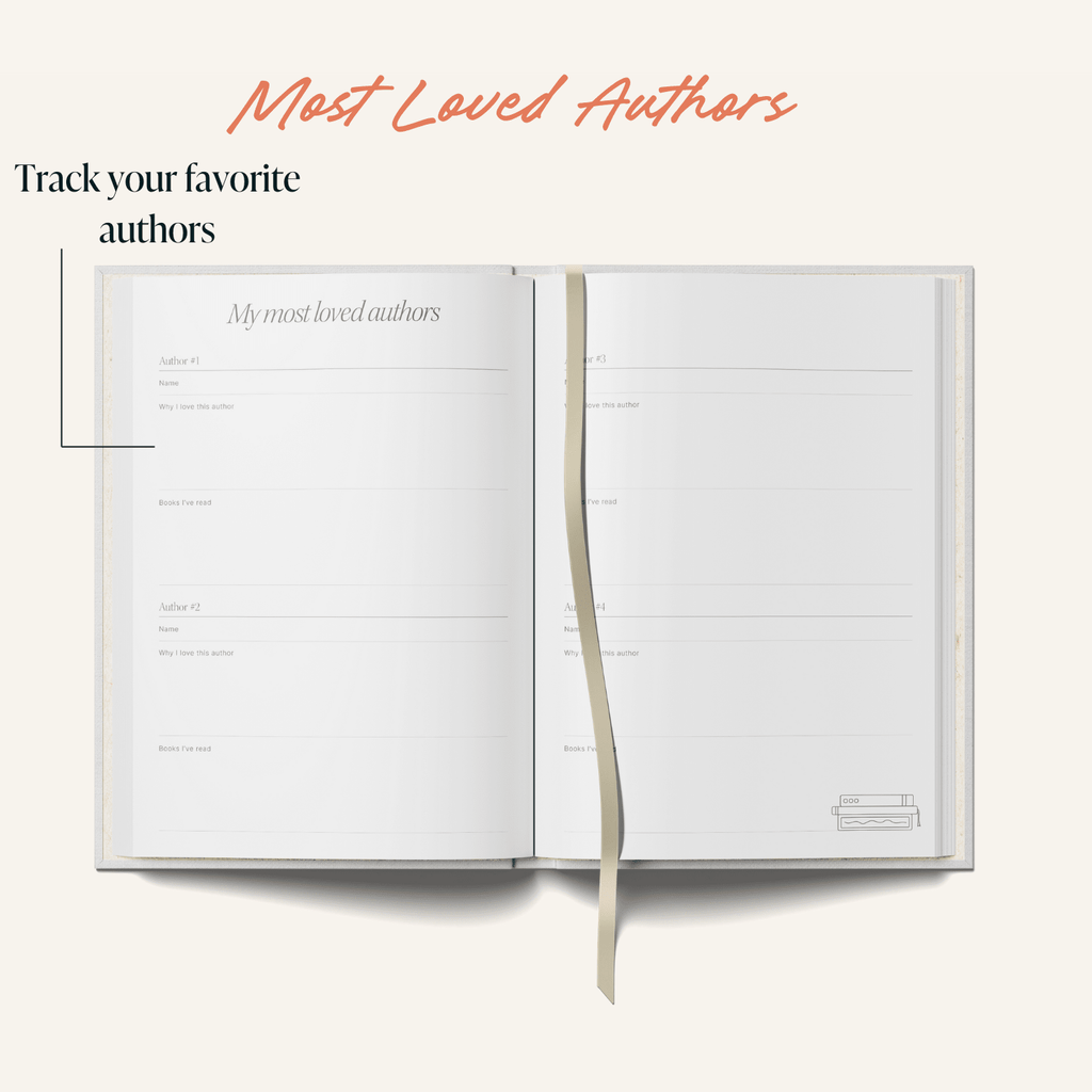 Reading Journal Bookshelf | Book Log Planner | A5 Hardcover - All Good Things