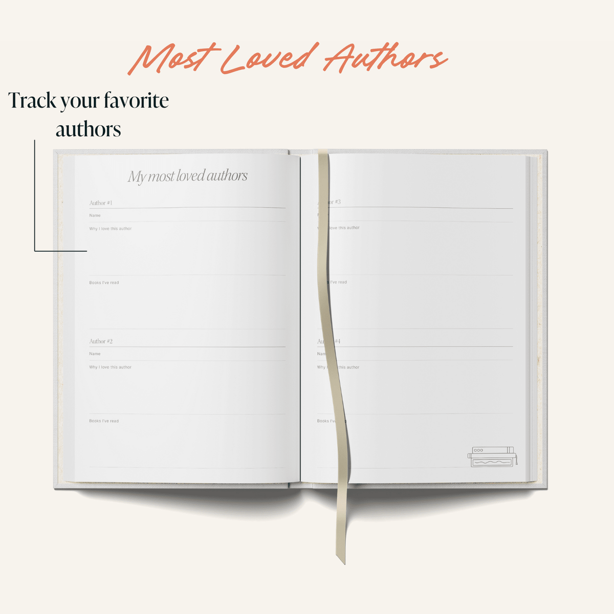 Reading Journal Bookshelf | Book Log Planner | A5 Hardcover - All Good Things
