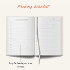 Reading Journal Bookshelf | Book Log Planner | A5 Hardcover - All Good Things