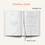Reading Journal Bookshelf | Book Log Planner | A5 Hardcover - All Good Things