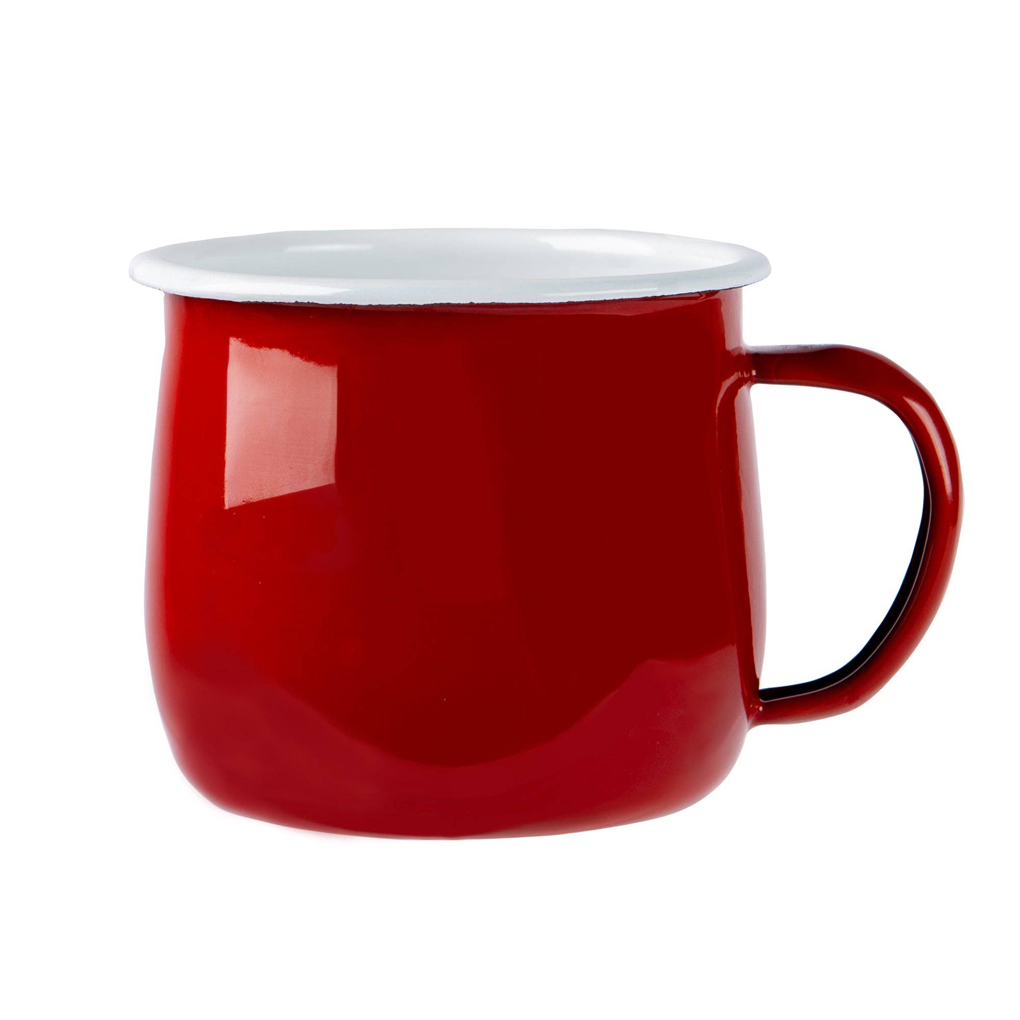 Red Enamel Belly Mug - All Good Things